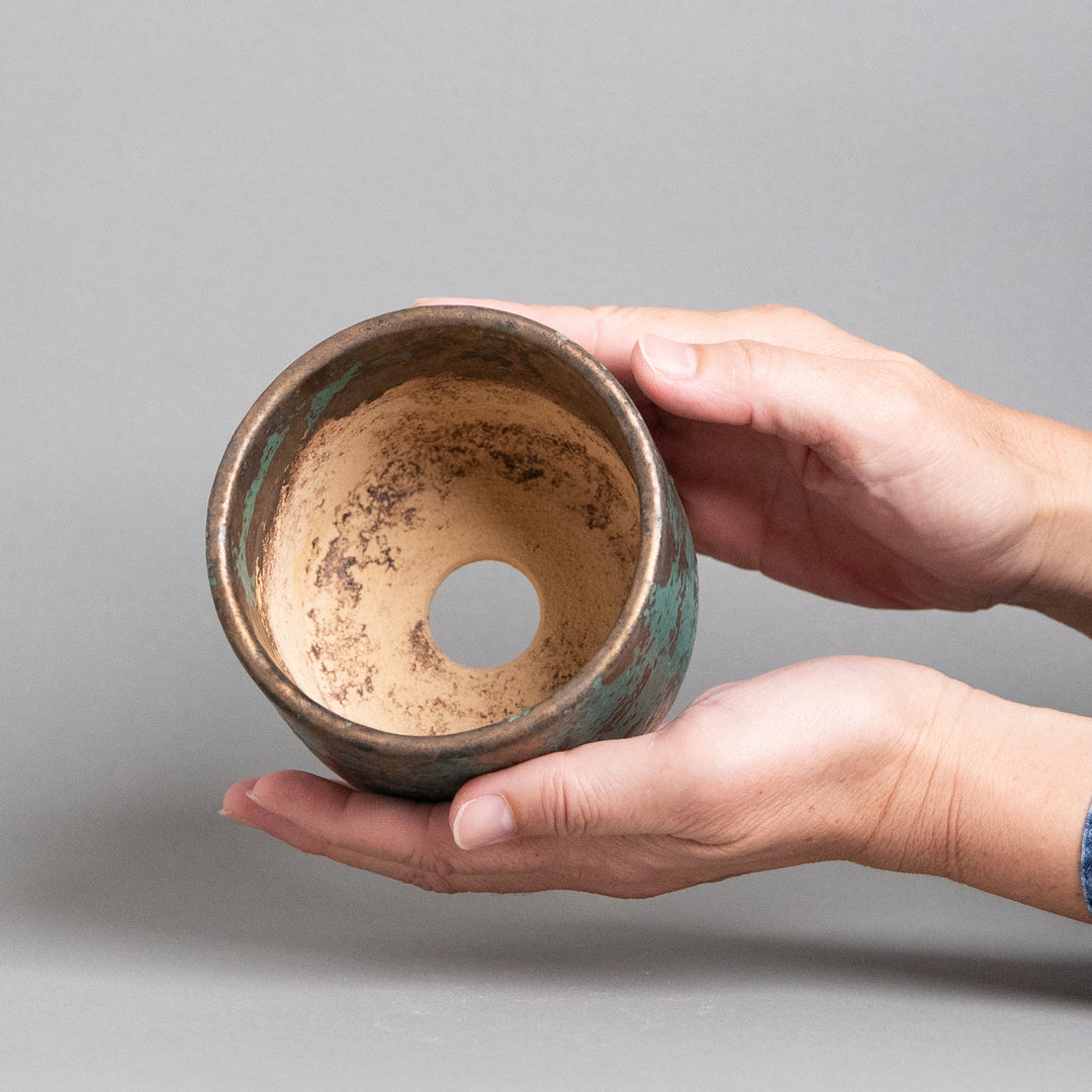 作家鉢　インディゴザウルス.ラボ｜(POT-0178-ES)