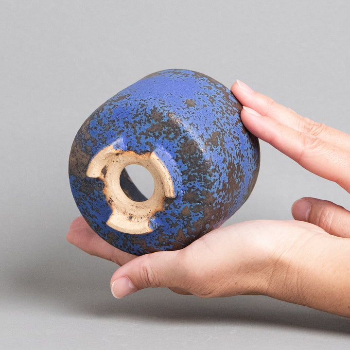 作家鉢　インディゴザウルス.ラボ｜(POT-0176-ES)