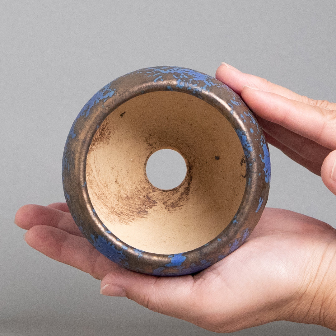 作家鉢　インディゴザウルス.ラボ｜(POT-0173-ES)