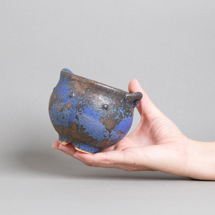 作家鉢　インディゴザウルス｜(POT-0182-ES)